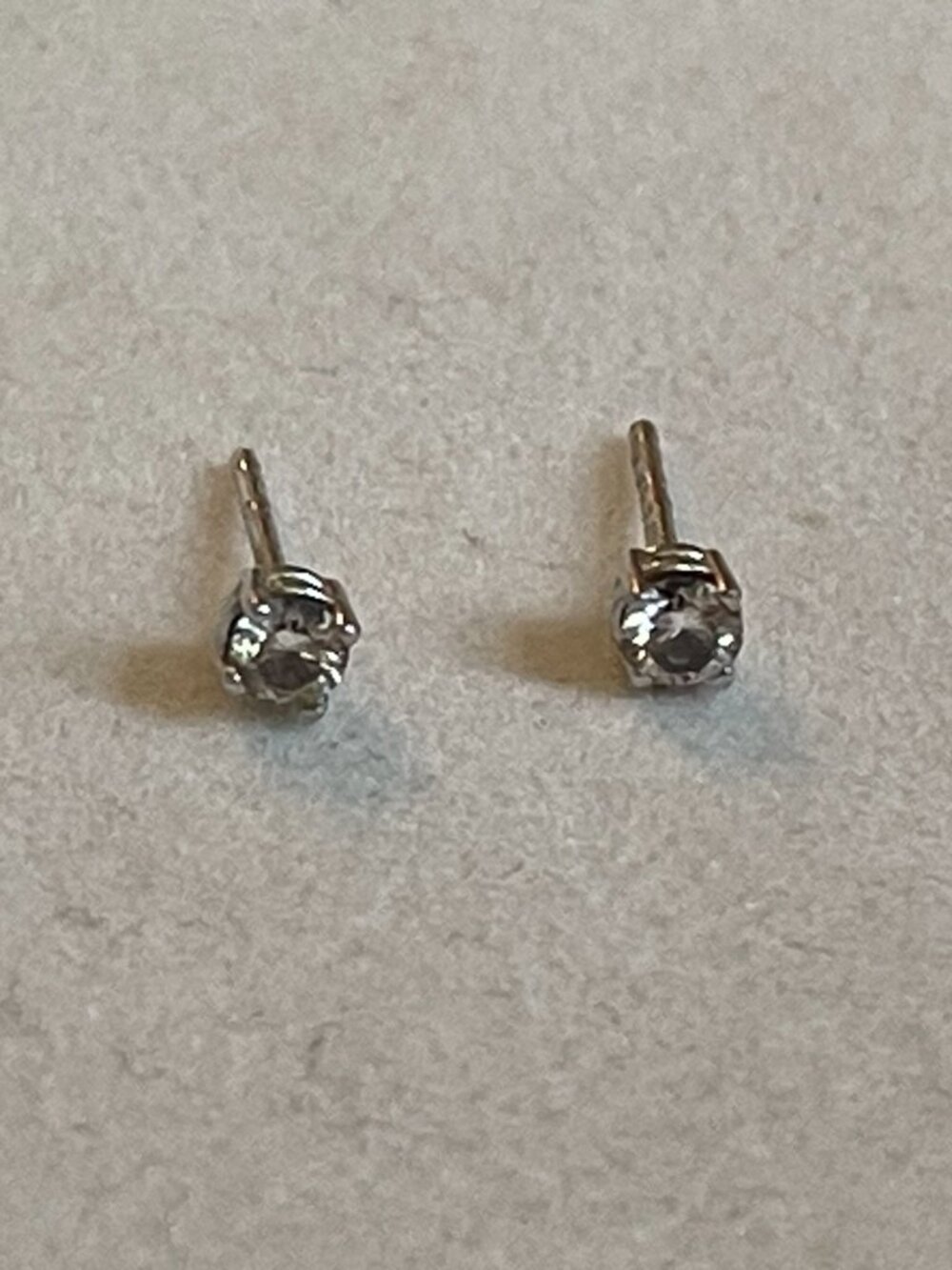 Brilliant Earth Lab Grown Diamond Stud Earrings 14K White Gold 1/6 CTW
